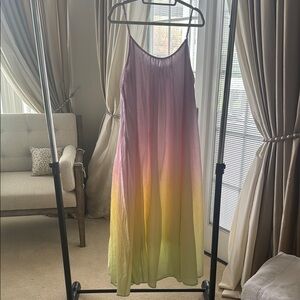 Multicolor Ombre Maxi Dress